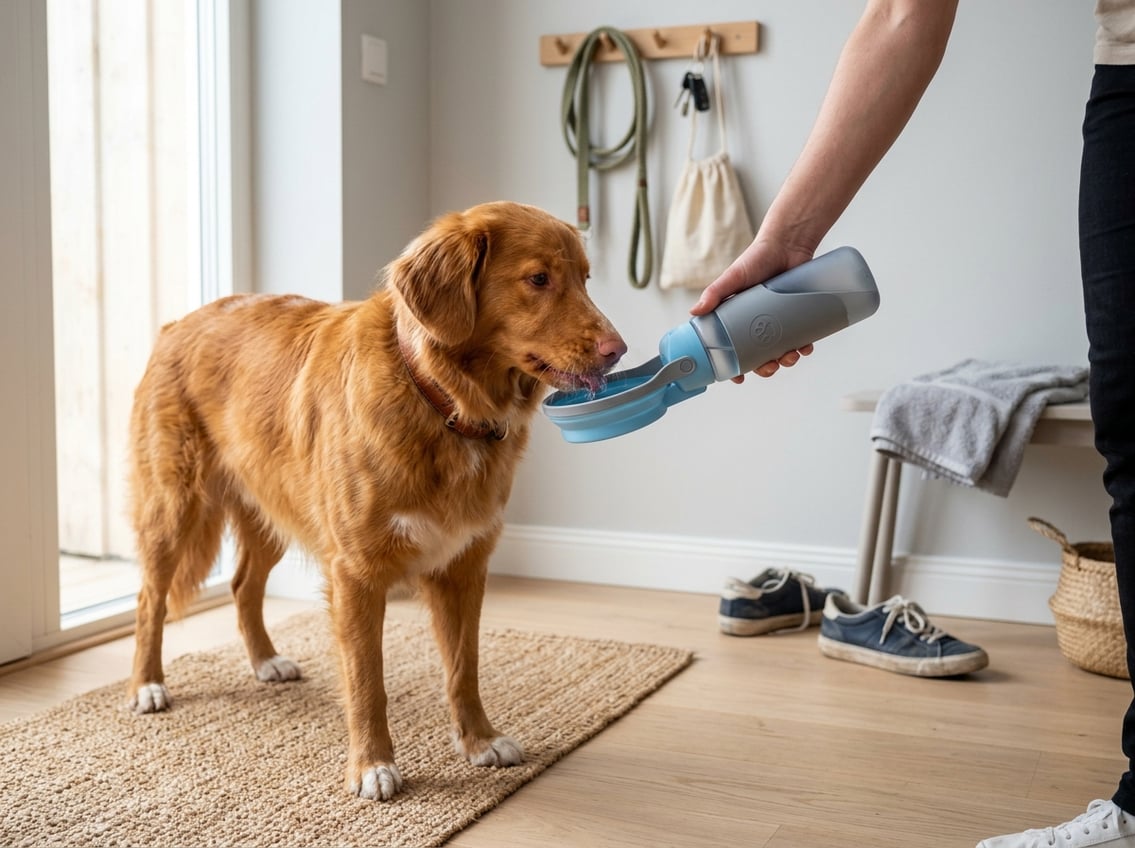 Gør vandpausen lettere for hunden i hverdagen
